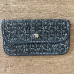 Goyard Gray/ Black Patterned Triomphe Wallet